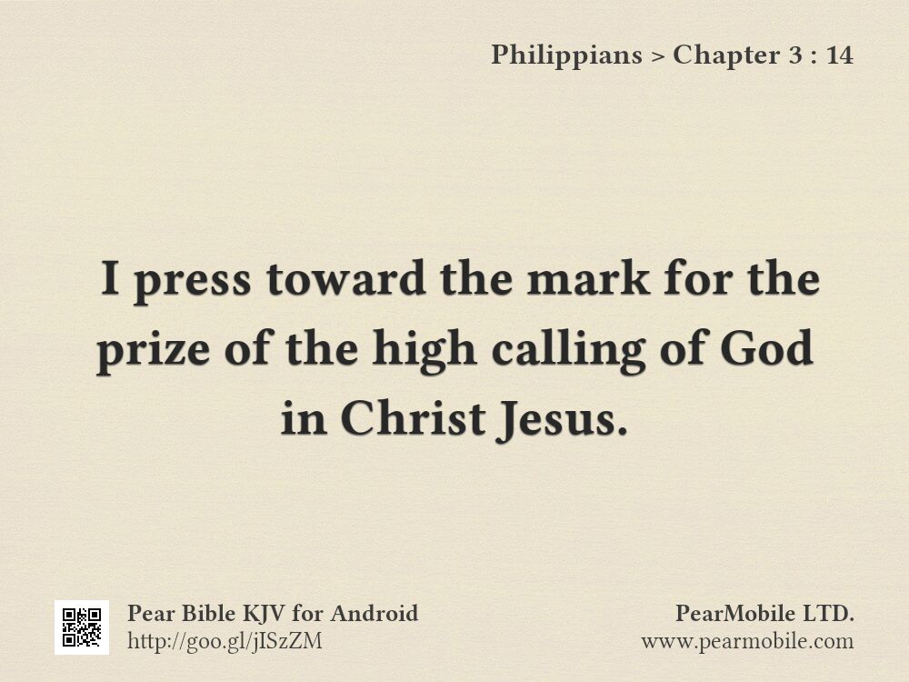 Philippians, Chapter 3:14
